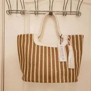 Straw tote bag